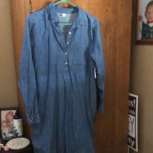 Womens new old navy denim dress